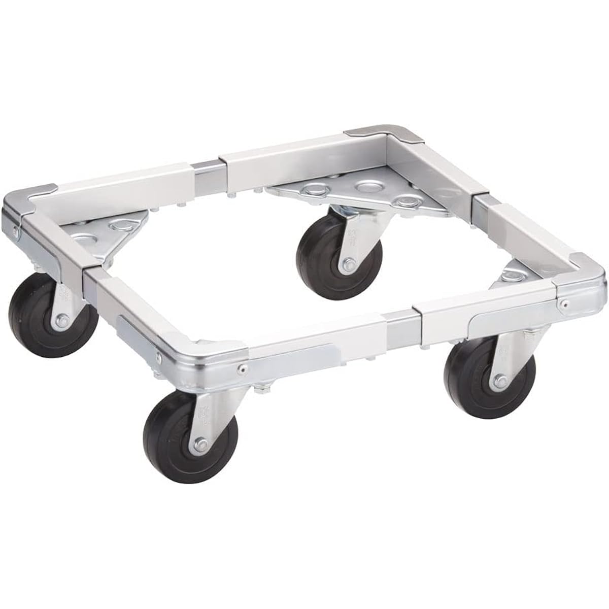 Endo Shoji Commercial Free Size Box Carry, Small, Aluminum Body, Iron Plated, Rubber Casters, Iron Fittings, Made in Japan ABT79003