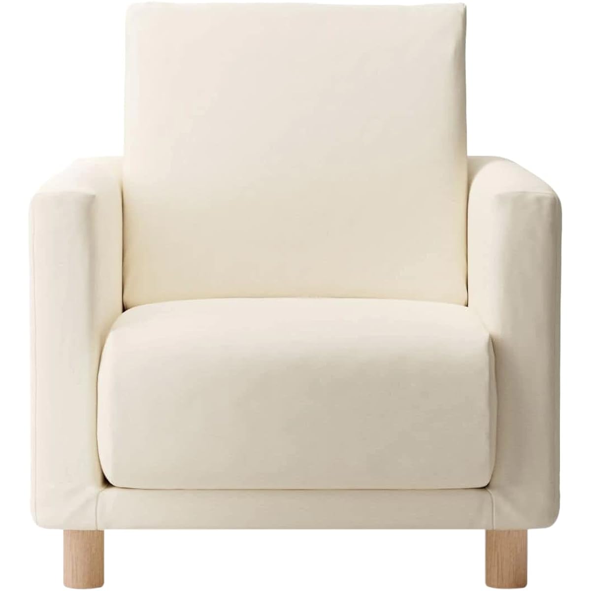 MUJI Sofa Body White Width 77 x Depth 85 x Height 70cm 1 Seater Urethane Pocket Coil 82846225