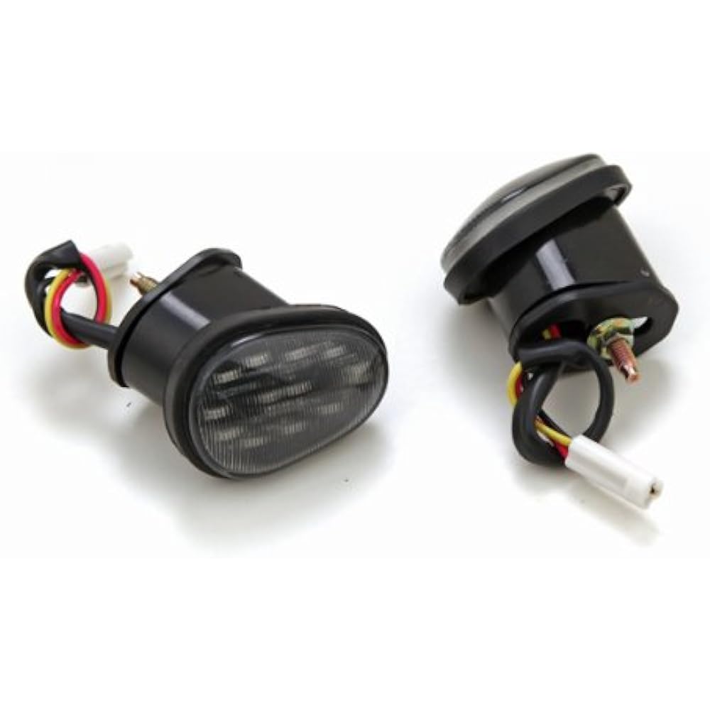 Flat Mount LED Dual Circle Wing + Winker Light 2009-2014 For Yamaha YZF R1