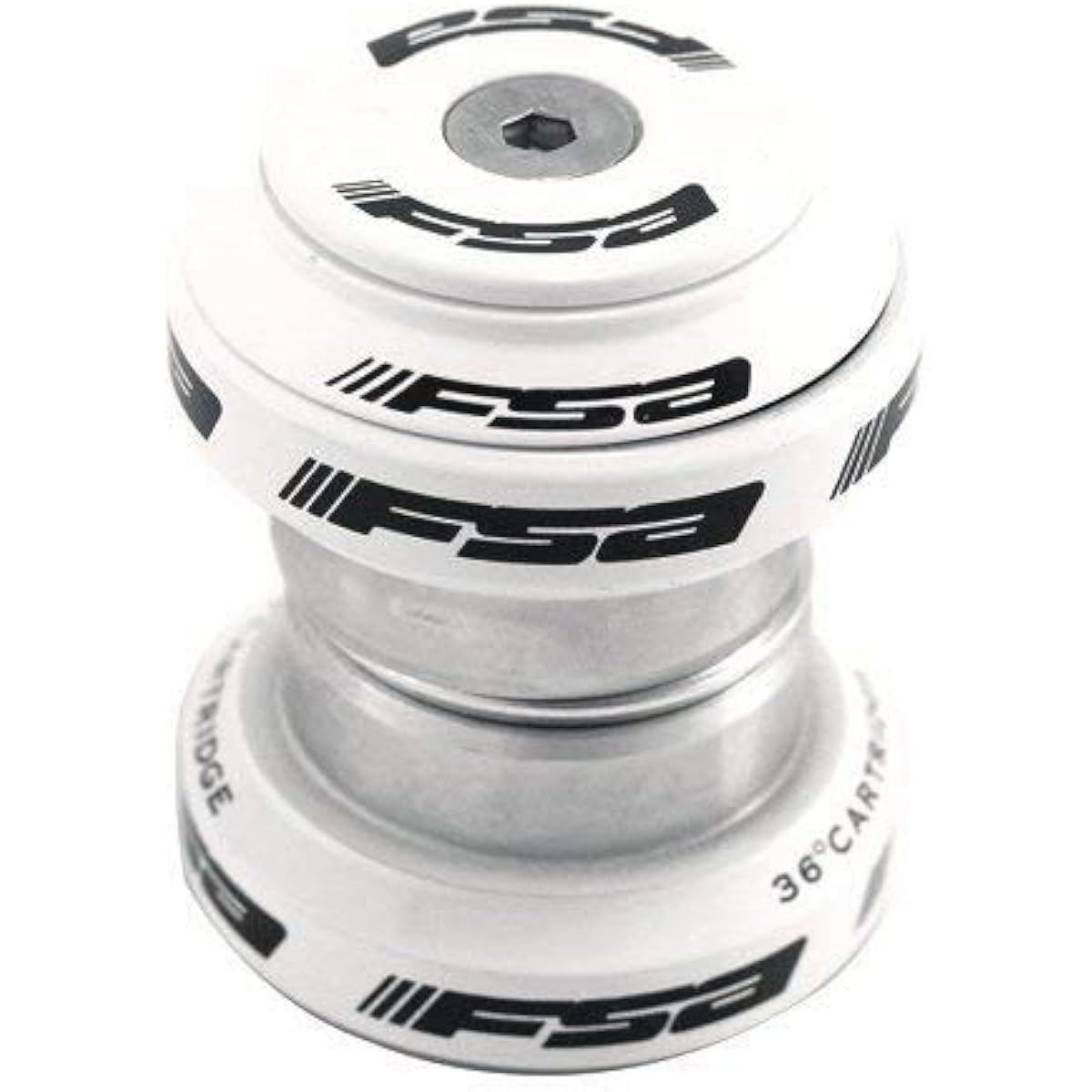 FSA Orbit MX 1-1/8Inches Threadless MTB Road Headset with Top Cap, White, NO.20, XTE1510