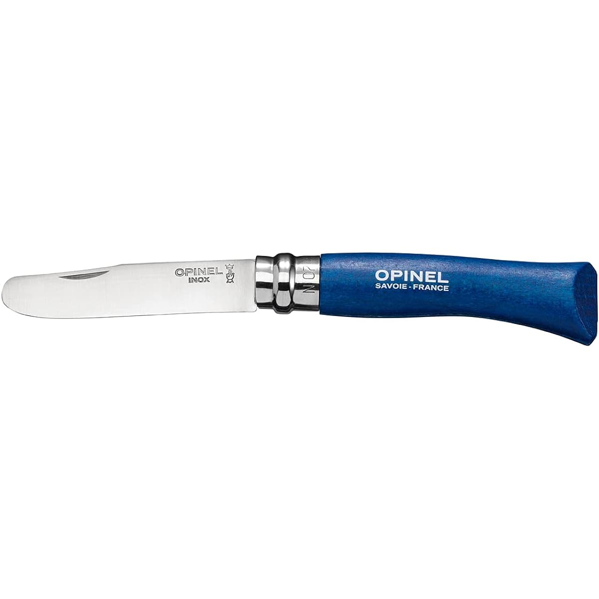 OPINEL Round Tip Stainless Steel #7 Blue 41490 [Domestic regular product]