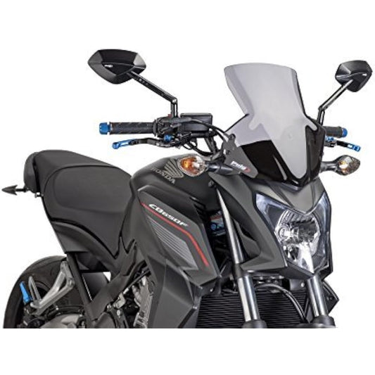 Puig 7010H NEW GENERATION [SMOKE] HONDA CB650F (14-15) Puig Screen Cowl Motorcycle Bike Parts