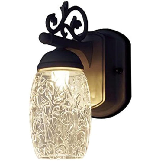 Panasonic [Construction Required] LED Porch Light, Equivalent to 1 60 Shape Bulb, Off Black: LGW80256LE1