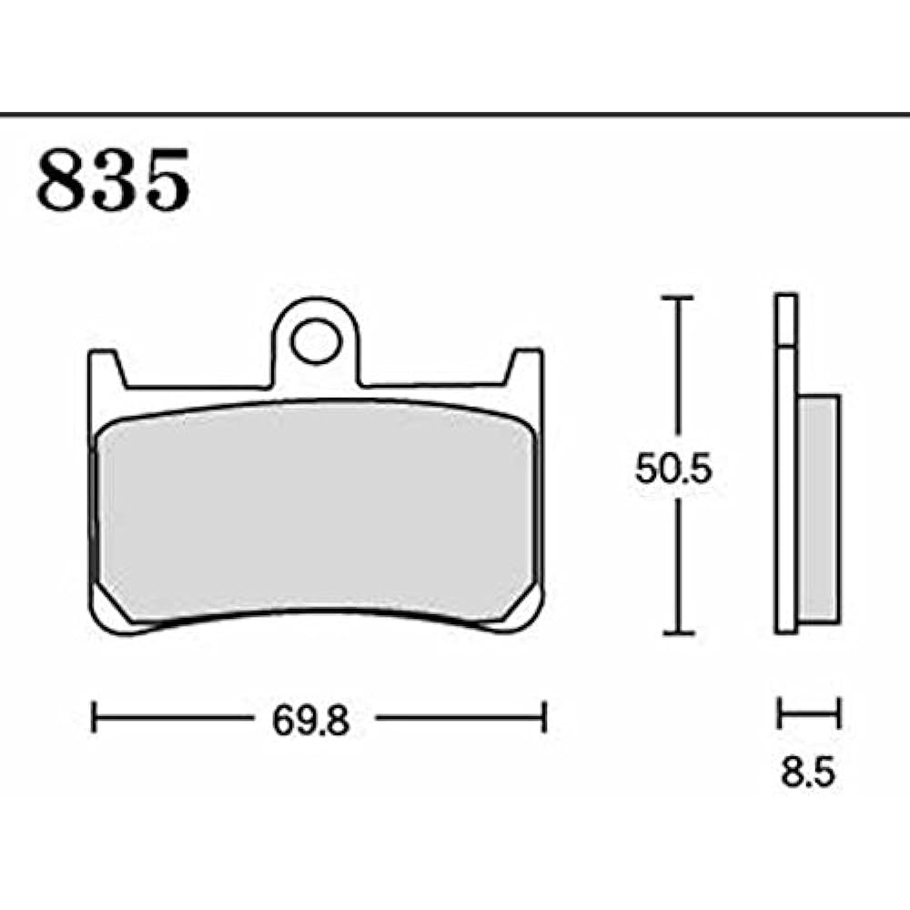 RK Brake Pad Mega Alloy YAMAHA:XJR1300 '00~'02 [Sumitomo 4P] (Front) etc. Motorcycle Motorcycle 835MA-X