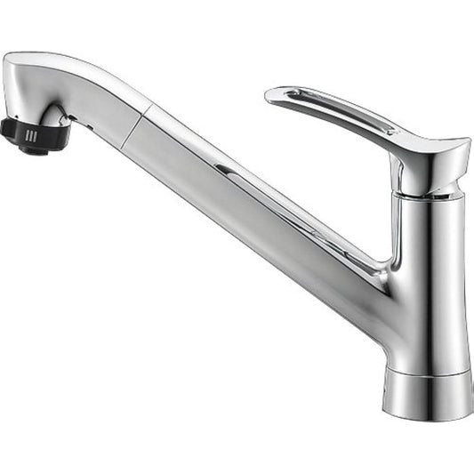 SANEI Single One Hole Mixing Faucet for Kitchen, Spray Type, Top Surface Installation K87120TJV-13