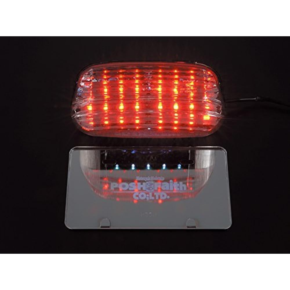 POSH Motorcycle Supplies LED Tail Lamp XJR400('98-'07) /XJR1300(-'05) Red 062190-90