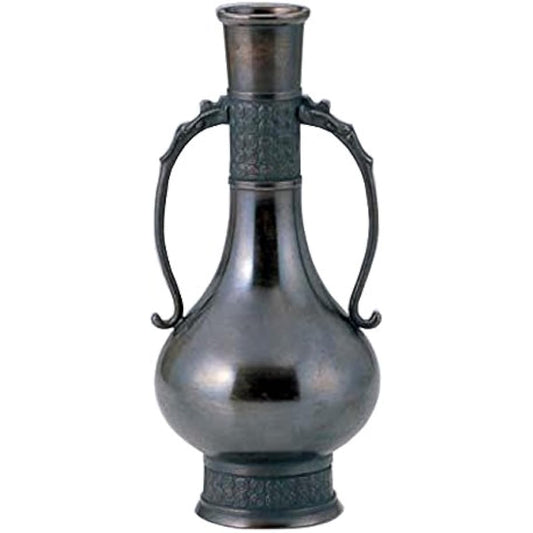 Oda Yuki Bronze Ware Camellia Flower Ware Hu Bronze Dragon Ear 57-06