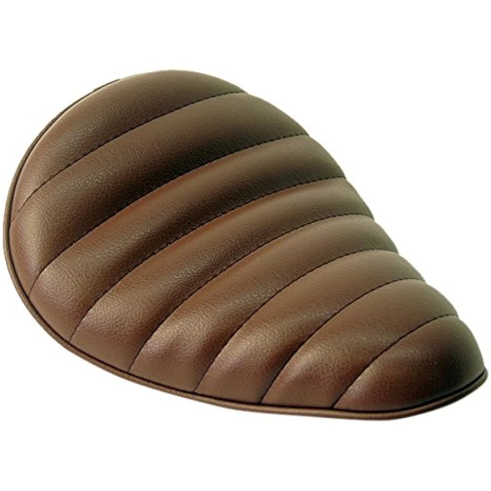 HEAVEN'S Low Resilience Standard Foam Solo Seat Back Side Up Tuck Roll Brown F-BR-C-TE