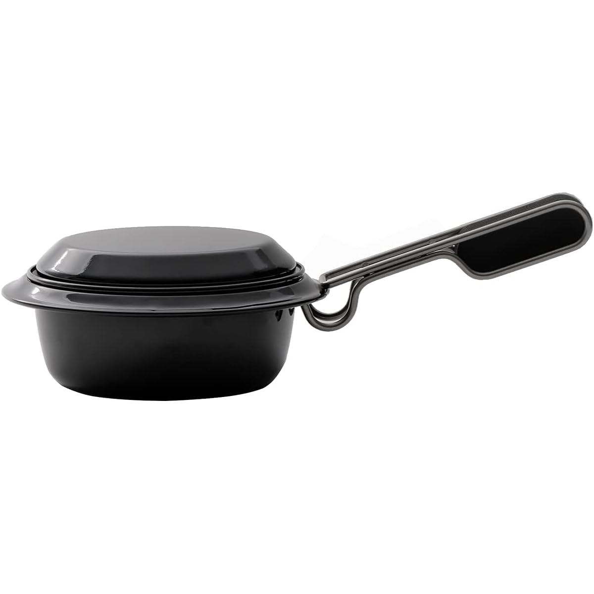 Object Made in Japan Enamel Self Pot 650ml Black