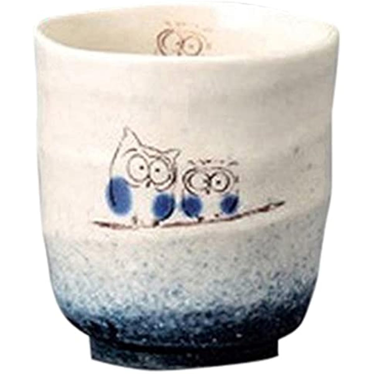 Set of 10 sushi teacups, blowing owl sushi teacups (blue) [8.5 x 9.2cm] [Restaurant, inn, Japanese tableware, restaurant, commercial use, tableware]