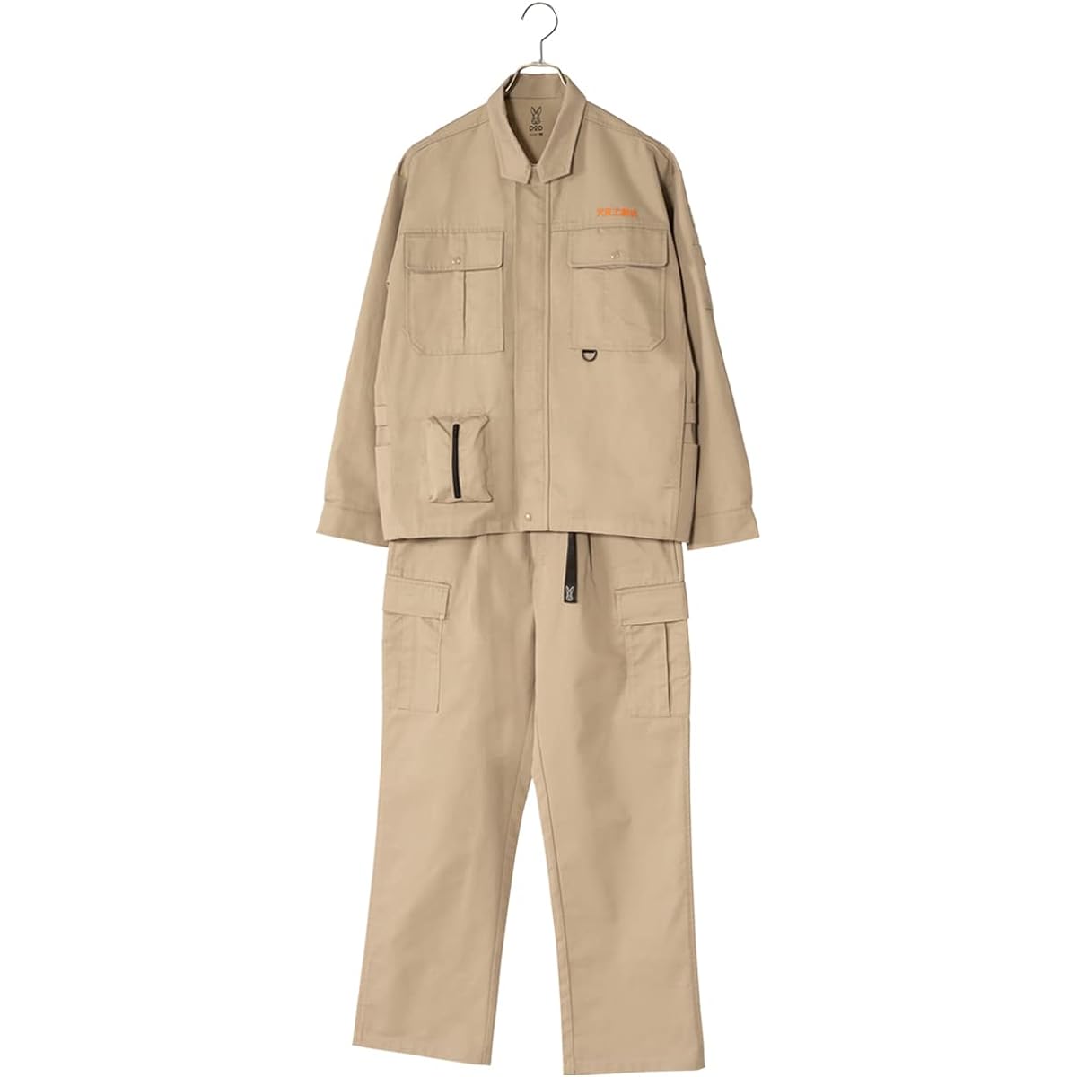 [D-O-D] Campano Sagyoggi Polycotton Fabric Bonfire Wear Top and Bottom Set