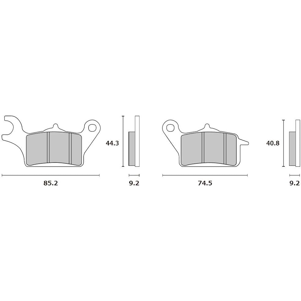 RK EXCEL Brake Pad Fine Alloy 55 (FA5) Semi-metal Pad Address 125/Tricity Front Right etc. 911FA5