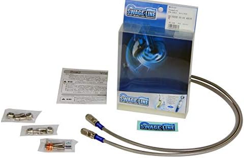 SWAGE LINE Front Brake Hose KIT Stainless Steel Clear Hose GPX250R(88-89) STF616 [HTRC3]