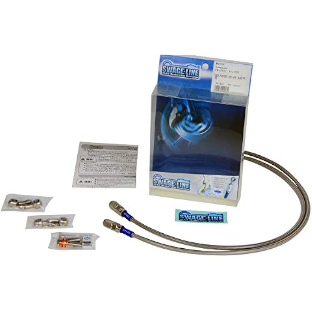 SWAGE LINE Front Brake Hose KIT Stainless Steel Clear Hose GPX250R(88-89) STF616 [HTRC3]