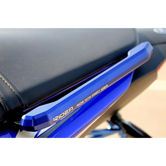 RIDEA PH-Y02-BE Aluminum Grab Bar, Blue, YAMAHA YZF-R25/YZF-R3