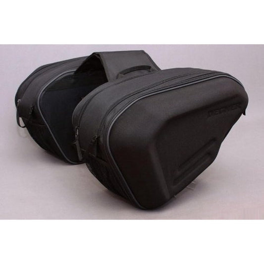 DEGNER Sports Double Bag Polyester 31x47x24~33cm Body x2 on one side Black/Gunmetal Piping NB-37