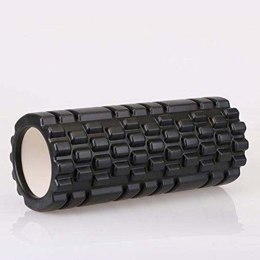 Foam Roller Stretch Roller Yoga Pole Training Pole Set Grid Trigger Point Massage Massage Roller Massage Roll Massage Pole Fascia Wreath Roller Stick Purple (Black)