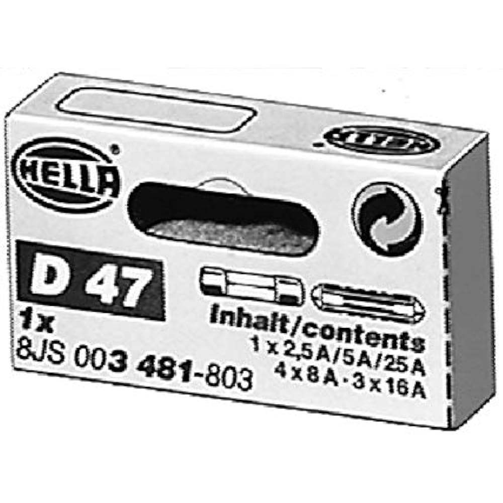 HELLA 8JS 003 481-803 Fuse Kit - 16/2.5/25/5/8A