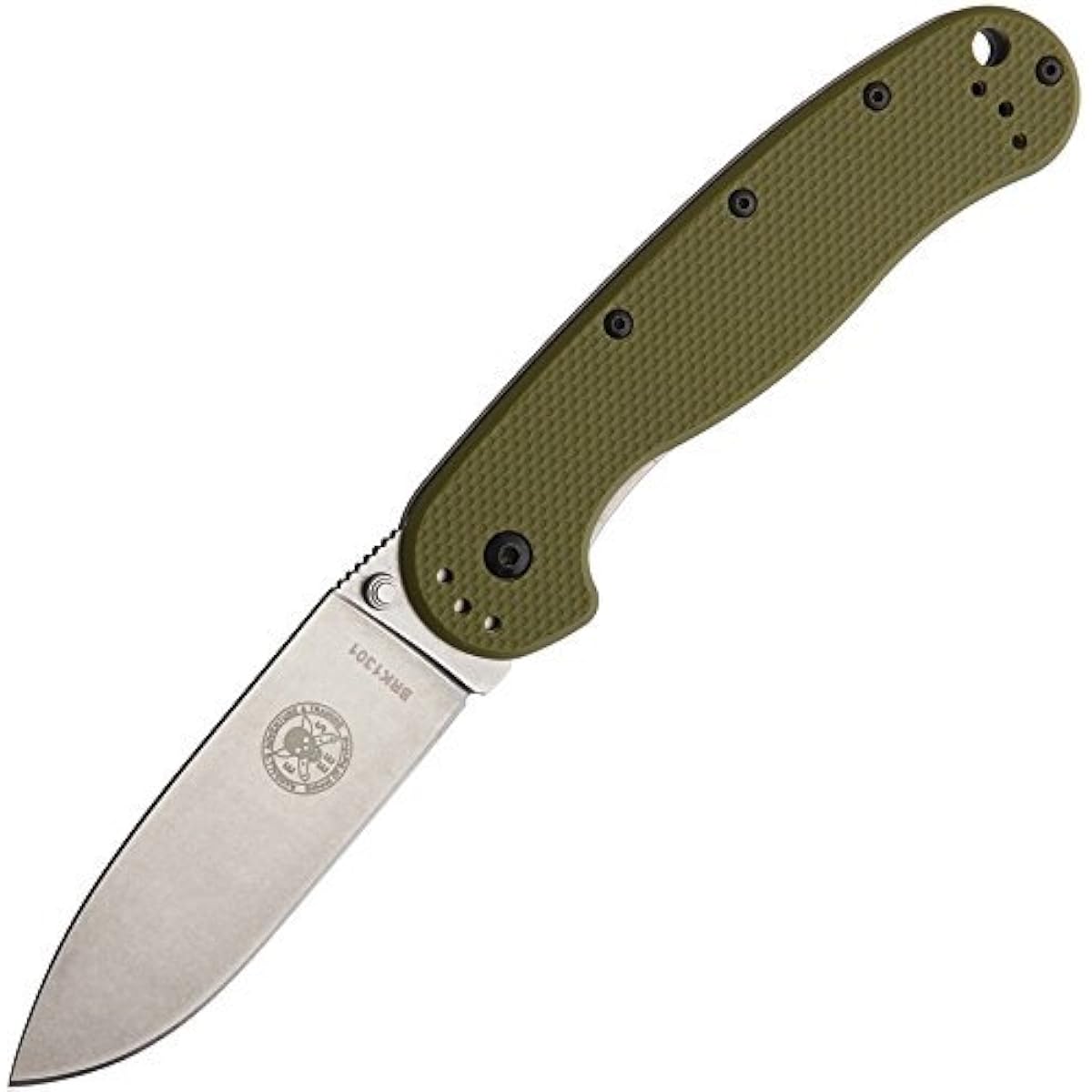 ESEE Avispa Frame Lock Knife Stone Wash OD Green