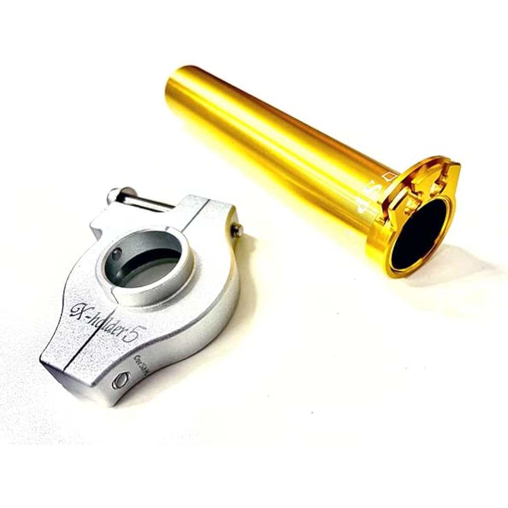 A2-71RZ Aluminum X Holder 5 CNC Machined Aluminum X Holder 5 Light Slot GLD Light Slot Gold SET RZ250 RZ350 4L3 4UO Only (Silver)