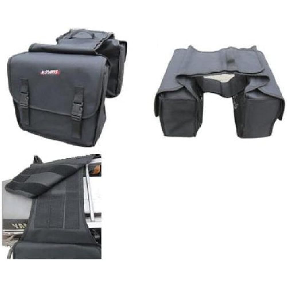 STARKS saddle bag (side bag) Installation width can be adjusted with double flaps!