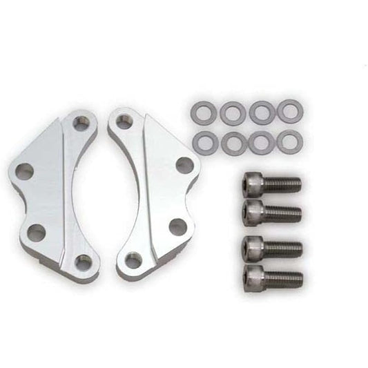 Plot Caliper Support [Brembo 40mm Pitch] Silver Double Disc PCS425