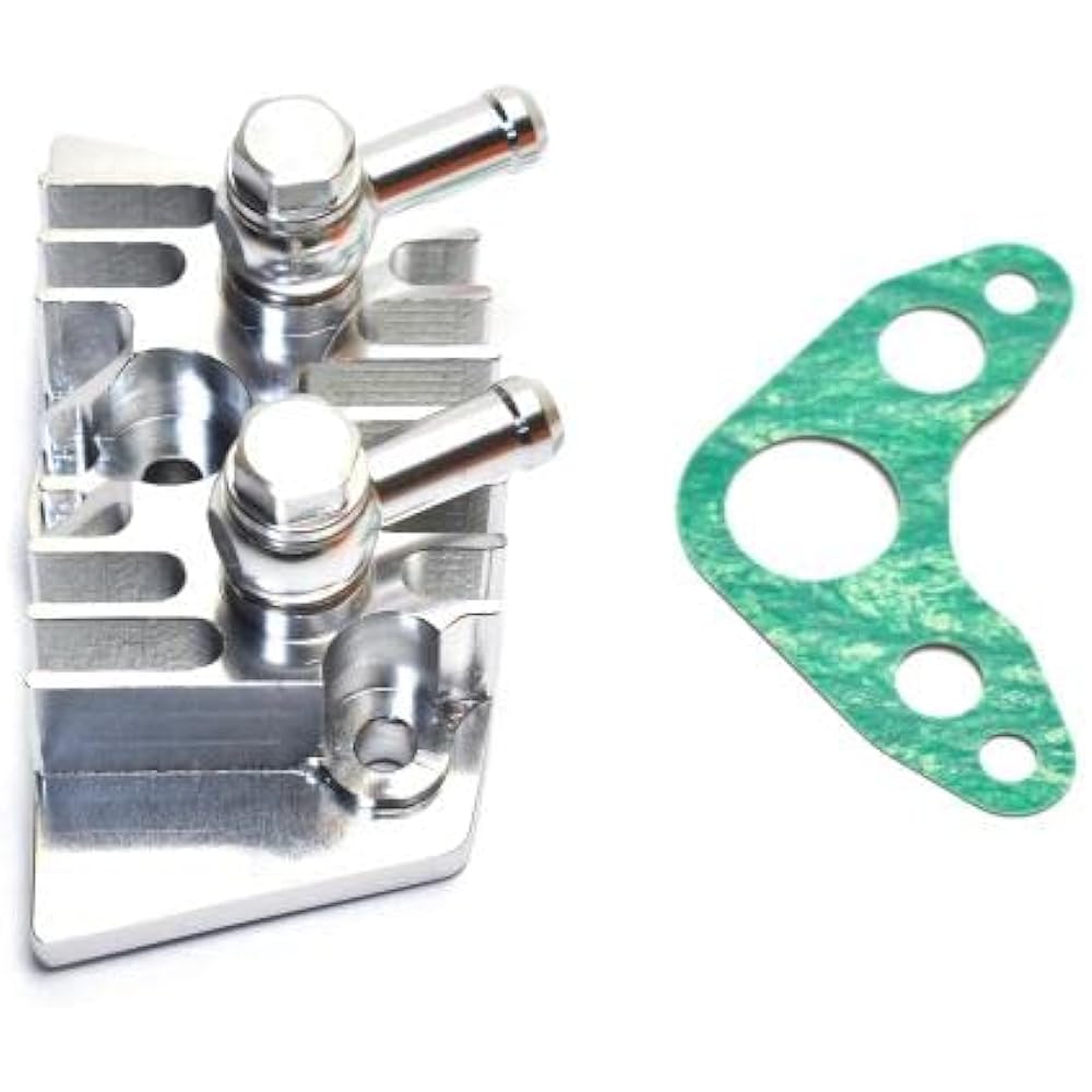 Clipping Point Big Fin Oil Cooler Outlet Set (Banjo: Silver Hose Diameter 8Φ) Compatible with: Little Cub (cab vehicle)