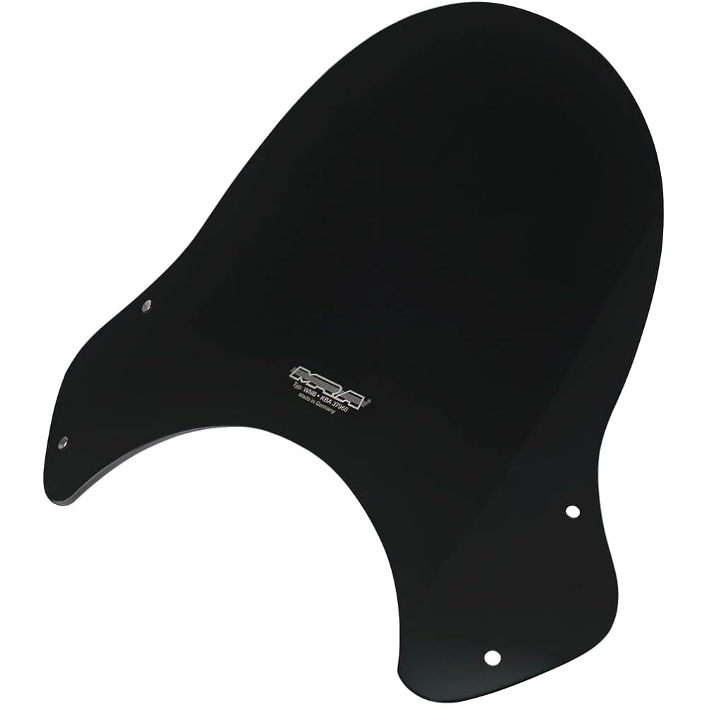 MRA Motorcycle Screen Universal Style Shield Mount Sold Separately Black SY-K