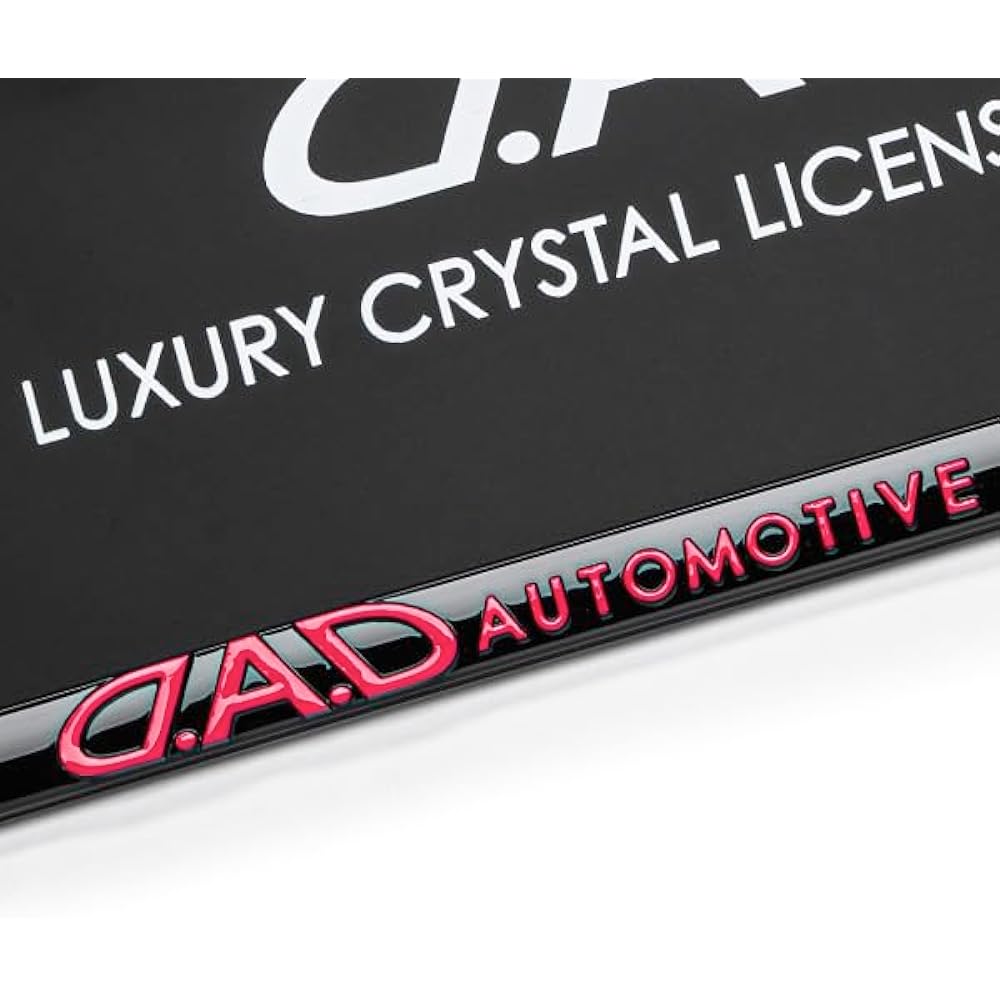 D.A.D (D.A.D) D.A.D Crystal License Frame II Rear Model [Black/Pink] Crystal SB195-01-01 DAD Garson GARSON