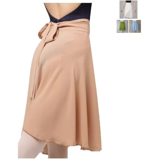 ProDance Light Brown Long Skirt Ribbon Ballet Women's Leotard PSL012N