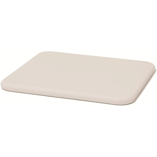 Soil diatomaceous earth bath mat white