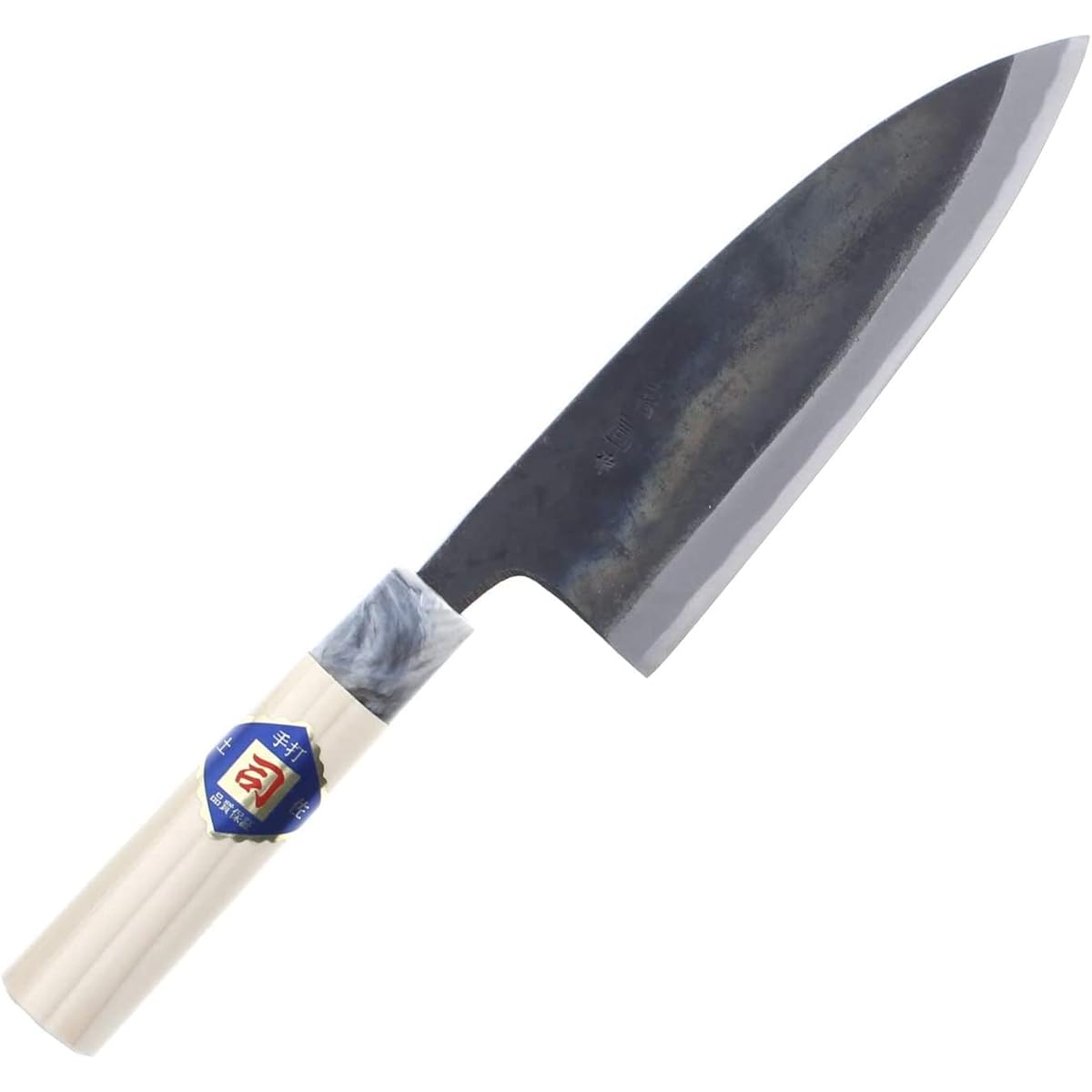 Tosa Knife Knife Black Deba Knife White Steel No. 1 180mm Black Beige