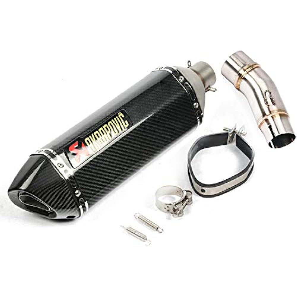 Bike Muffler Slip-on Muffler Bike Silencer Exhaust Pipe Intermediate Pipe NINJA400 Z400 NINJA250 Z250 2017-2023