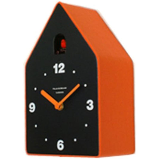 Paradeck Koko Felt Stand & Wall Cuckoo Clock Orange + Body Black KKM-150BOR