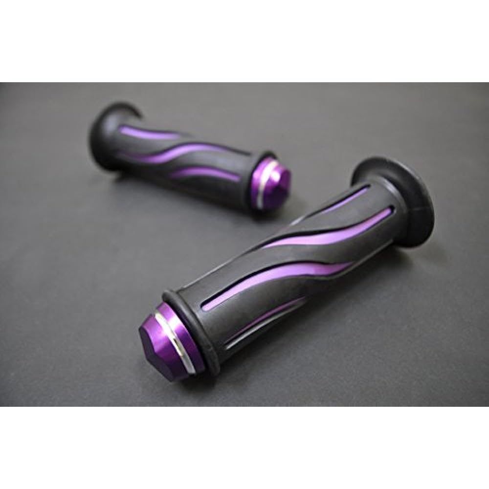 ALCAN HANDS Twist Grip (Integrated Bar End) Aluminum + Rubber Purple Handle Diameter φ22.2 G00060J