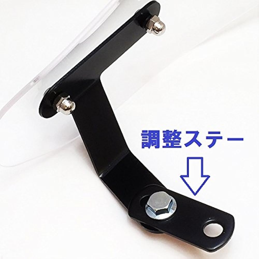 Dream Japan Bike Knuckle Guard Knuckle Visor Screen (General Purpose) with Length Adjustment Stay (Clear)