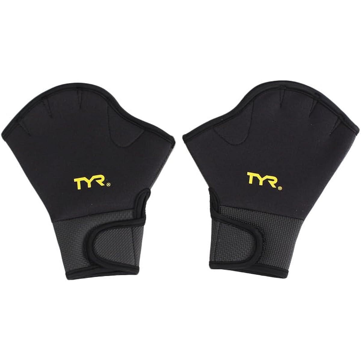 TYR AQUATIC Gloves LFIT2 BKYL [S] (Black x Yellow/S/Men's, Lady's)
