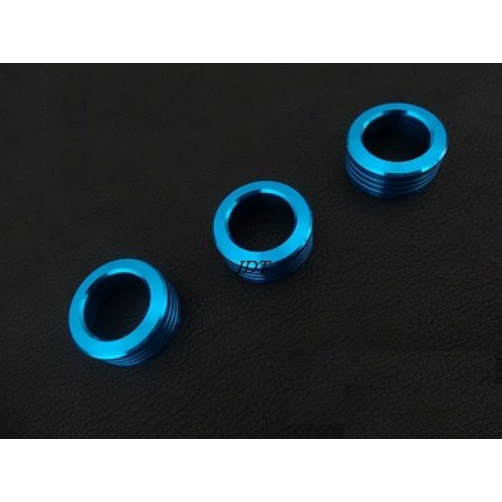 Toyota 86 BRZ Blue Air Conditioner Dial Cover Garnish Dial Ring Knob Set of 3 with Mini Waist