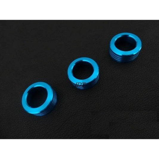 Toyota 86 BRZ Blue Air Conditioner Dial Cover Garnish Dial Ring Knob Set of 3 with Mini Waist