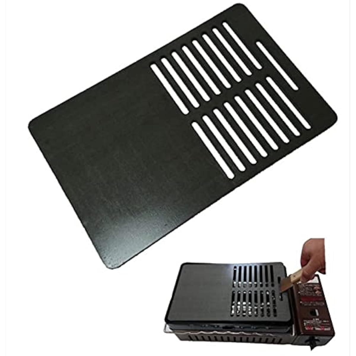 (10) Plate thickness 6.0mm 180mm×280mm Half-hole slit Extra thick iron plate Iwatani Robata Compatible BBQ (stove is not included in the product)②