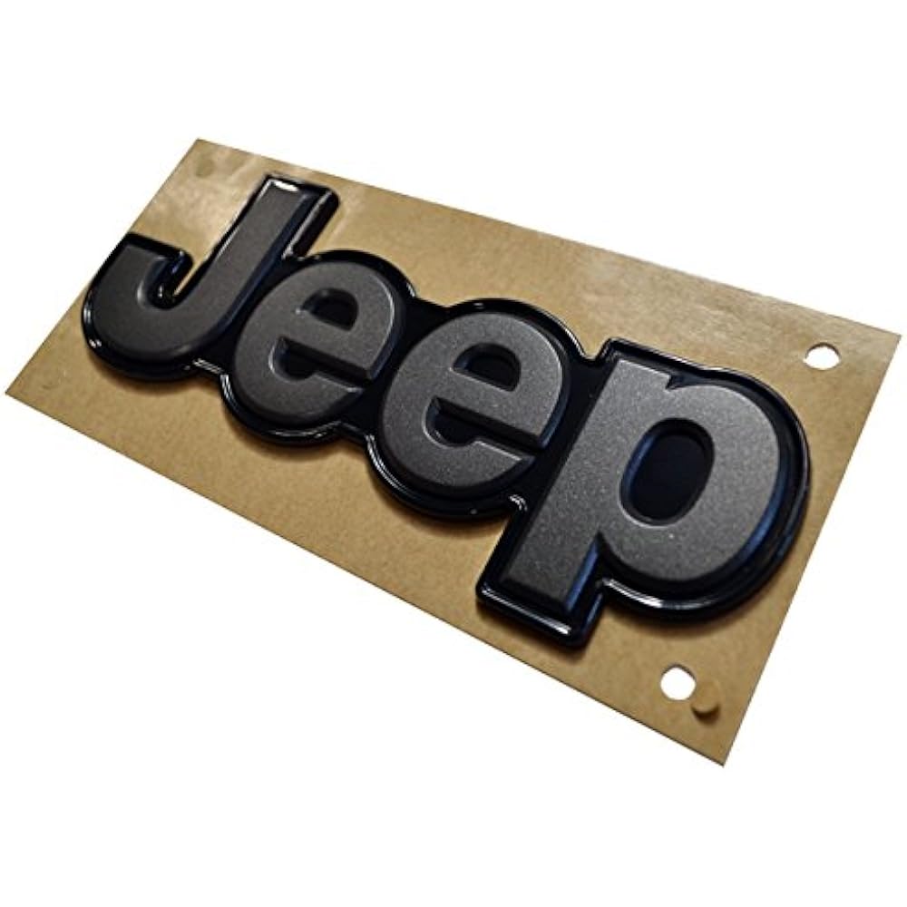Genuine US Jeep/MOPAR Jeep Renegade "Jeep" Logo Rear Emblem Black