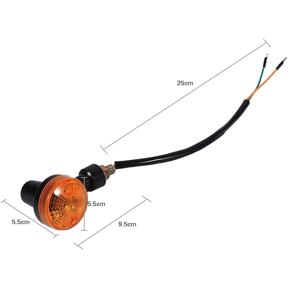 QIILU Autobi Light 4 times Universal Motor Cycle Winker Amber Light bulb 12V