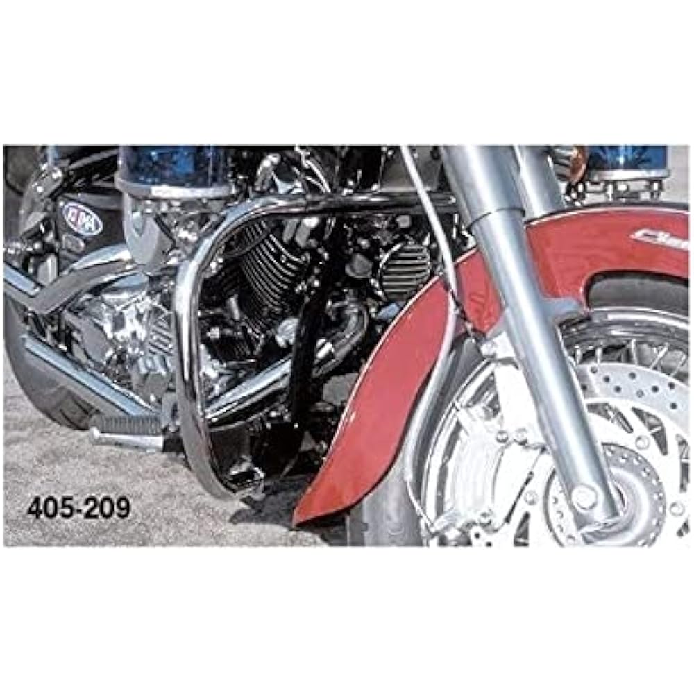 Kijima Motorcycle Bike Parts Decoration Bumper Dragster 400/Classic (-'10) Steel/Plated YAMAHA 405-209