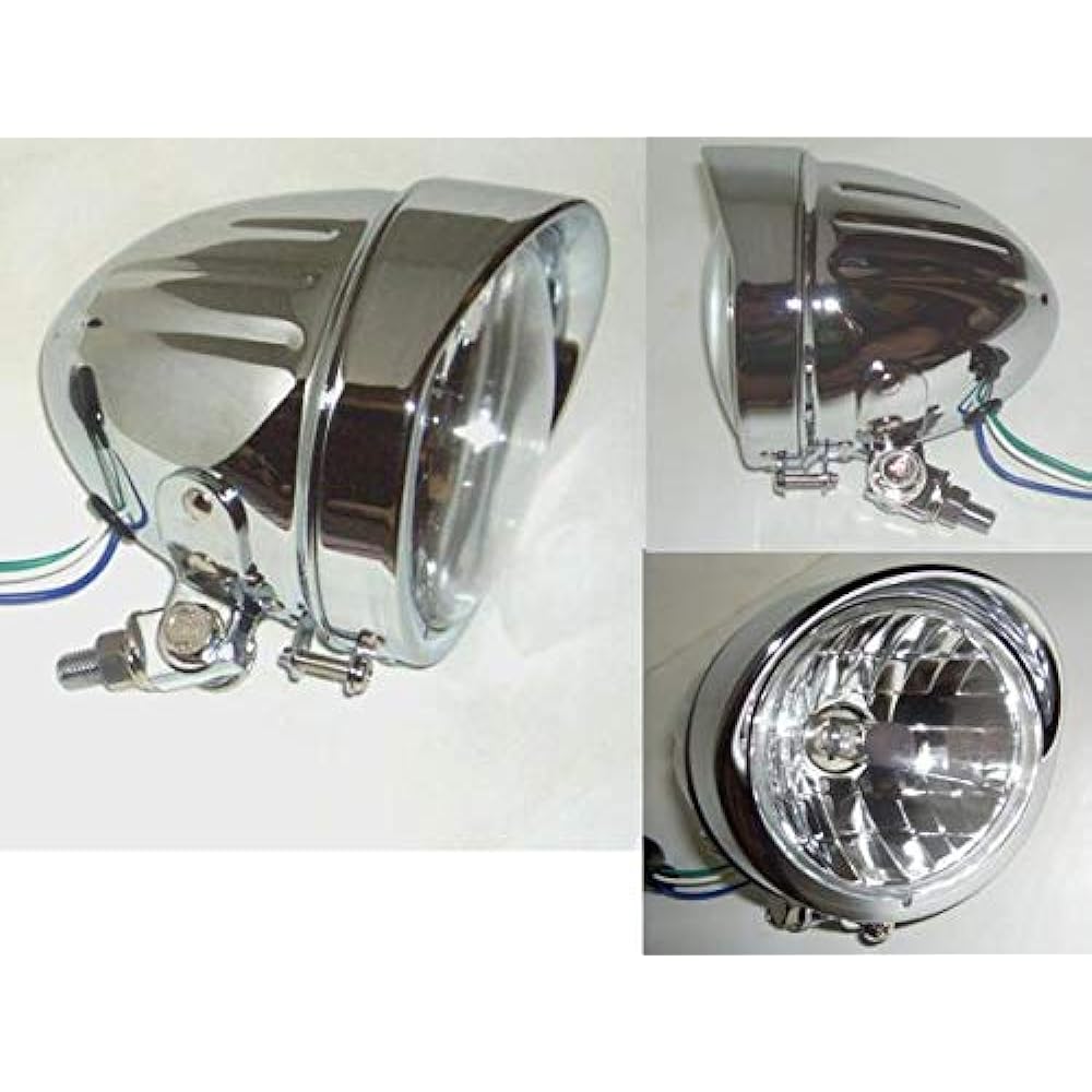 American bullet type (with slit) 4.5 inch Bates light (H4 bulb specification) custom headlight (clear lens) Buffalo headlight 4.5HOU
