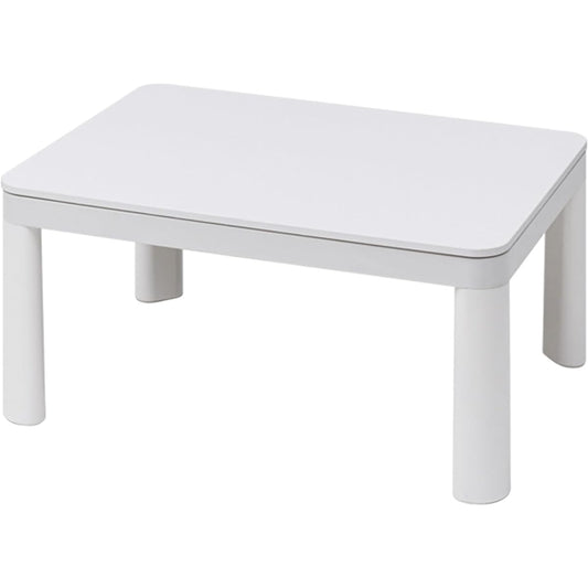 [Yamazen] Casual Kotatsu Table, Width 80cm x Depth 60cm, Rectangular, Living alone, Foldable, Reversible top, Intermediate on/off switch, Stepless temperature control, Rounded top plate, White NCF-80601(WH/NA)