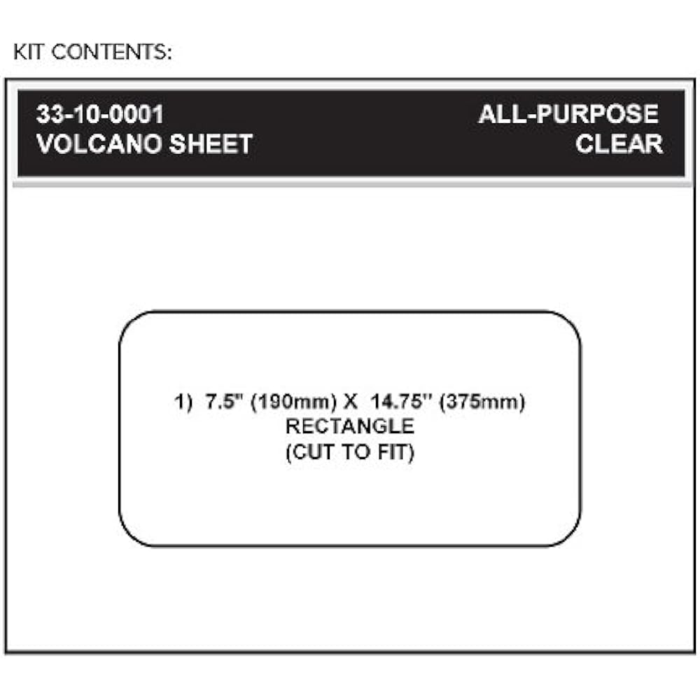 STOMPGRIP Traction Pad Universal 190x375mm VOLCANO Clear 44-10001