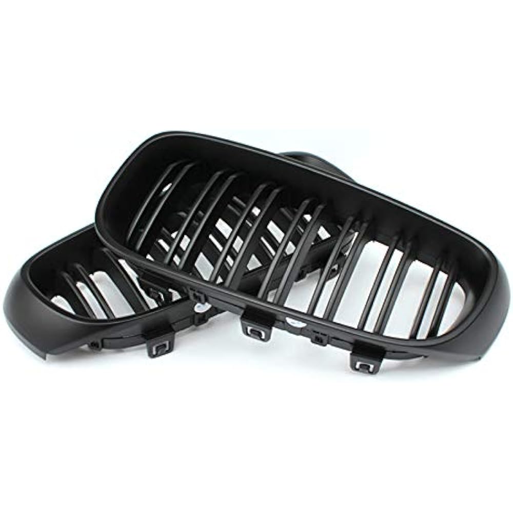 Zealhot Front Grill Kidney Grill Slom Garnish Rack for BMW 3 Series GT F34 BMW Left and Right Set (Matted)
