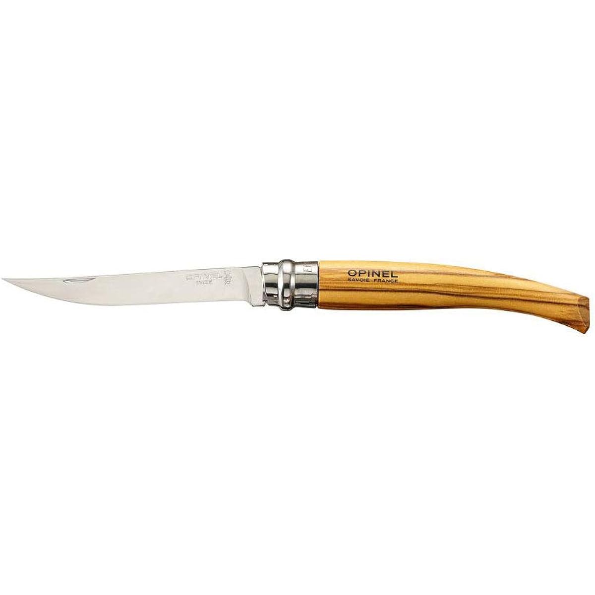 OPINEL 645 No.10 Slim Stainless Steel Olive Handle Blade Length 100mm