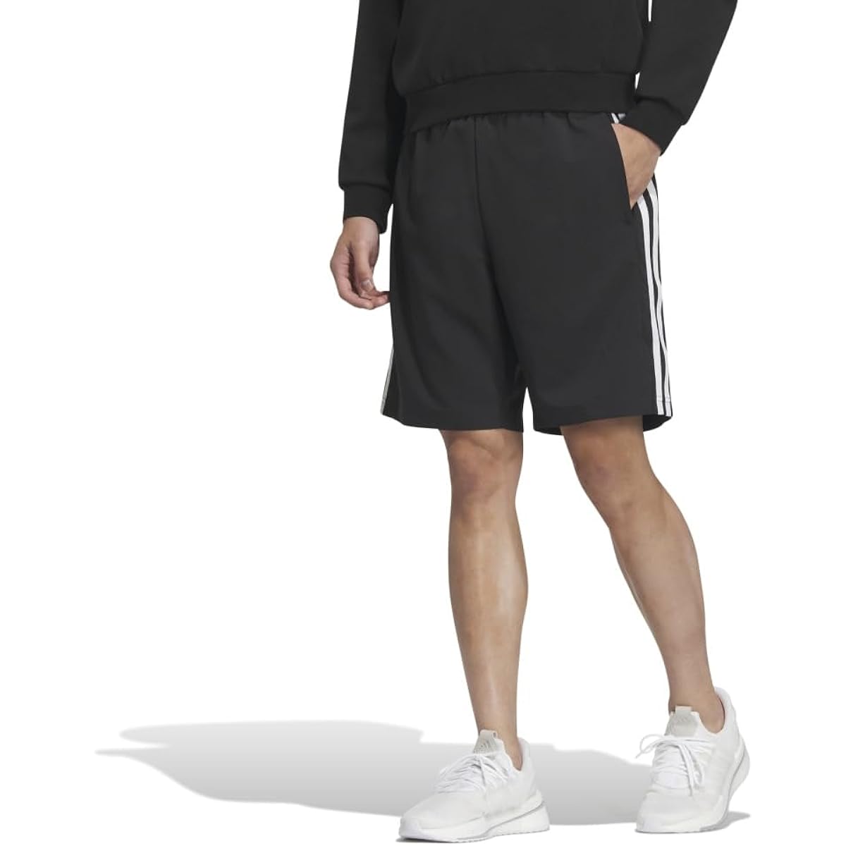 Adidas BXF35 Men's Shorts, 3 Stripes, Regular Fit, Light Woven Shorts
