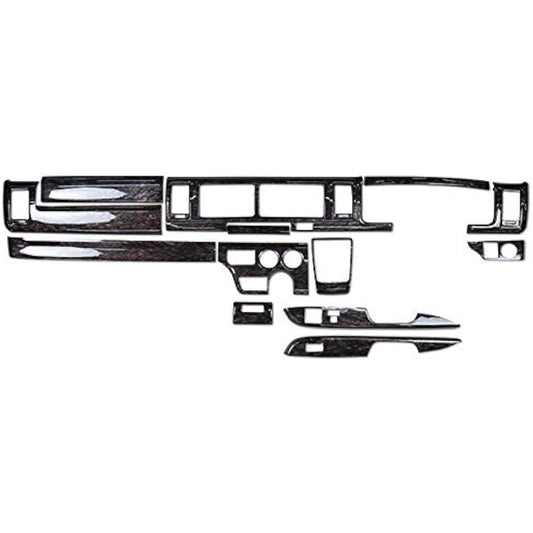 Hiace 200 Series 4 Type 5 Type 6 Wide Body DX DX-GL Package Dedicated Dark Prime Black Wood Grain Mahogany Interior Panel 13P H25.12~